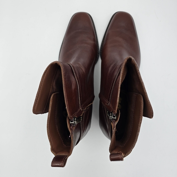 Sam Edelman Brawley Ankle Booties, Deep Pecan Leather, Women's Size 10 - Picture 13 of 16